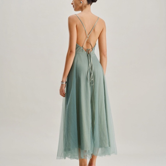 RIHOAS Sage Green Midi Dress - Picture 3 of 3